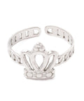 STAINLESS STEEL (SR8687-P) 304 Stainless Steel Cuff Ring, Crown, 16.5mm 304 Stainless Steel Cuff Ring, Crown, 16.5mm