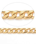 304 Stainless Steel Curb Chains, Unwelded, for Jewelry Making, Golden 304 Stainless Steel Curb Chains, Unwelded, for Jewelry Making, Golden
