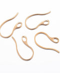 ION PLATED GOLDEN 304 Stainless Steel Earring Hooks, 22mm 304 Stainless Steel Earring Hooks, 22mm