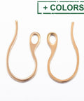 304 Stainless Steel Earring Hooks, 22mm 304 Stainless Steel Earring Hooks, 22mm