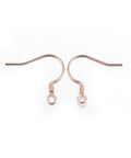 304 Stainless Steel Earring Hooks, Rose Gold 21mm 304 Stainless Steel Earring Hooks, Rose Gold Size: about 18.5mm long, 21mm wide, 2mm thick, hole: 2mm, pin: 0.7mm