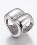 304 Stainless Steel European Beads, Large Hole Beads, Heart, 11mm 304 Stainless Steel European Beads, Large Hole Beads, Heart, 11mm