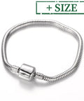 304 Stainless Steel European Style Round Snake Chains Bracelet 304 Stainless Steel European Style Round Snake Chains Bracelet