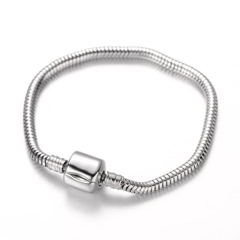 304 Stainless Steel European Style Round Snake Chains Bracelet 304 Stainless Steel European Style Round Snake Chains Bracelet
