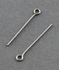 304 Stainless Steel Eye Pin, 65mm 304 Stainless Steel Eye Pin, Stainless Steel Color Size: about 65mm long, hole: 2mm; pin: 0.7mm.