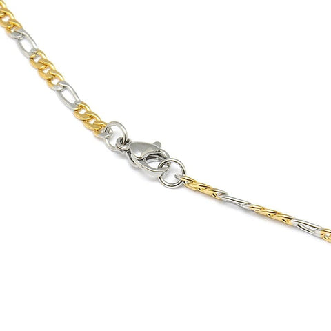304 Stainless Steel Figaro Chain Necklace, 45.5cm ​​304 Stainless Steel Figaro Chain Necklace