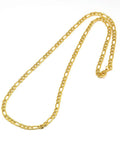 304 Stainless Steel Figaro Chain Necklace, Golden, 49-55cm 304 Stainless Steel Figaro Chain Necklace Makings, Golden Size: about 4.5mm wide, 19.49"~21.65"(49.5~55cm) long, links: 4.5x7~10x1mm.