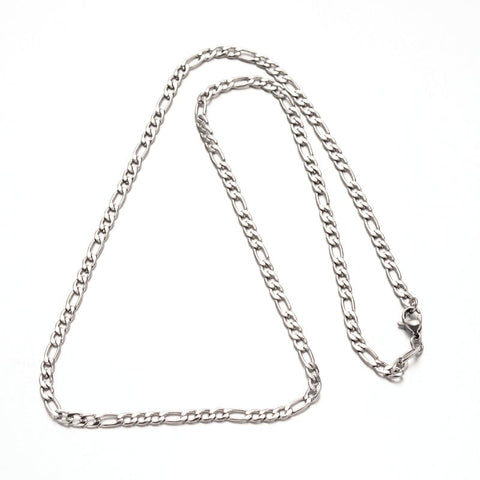304 Stainless Steel Figaro Chain Necklaces, 55cmlong, 4mm wide 304 Stainless Steel Figaro Chain Necklaces, 55cmlong, 4mm wide