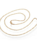 304 Stainless Steel Figaro Chain Necklaces, Golden, 50cm 304 Stainless Steel Figaro Chain Necklaces, Golden, 50cm