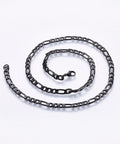 304 Stainless Steel Figaro Chain Necklaces, Gunmetal (51cm) long 304 Stainless Steel Figaro Chain Necklaces, Gunmetal (51cm) long