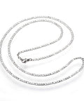 304 Stainless Steel Figaro Chain Necklaces, with Lobster Clasp, Stainless Steel Color Size: about 19.7"(50cm) long, 2mm wide 304 Stainless Steel Figaro Chain Necklaces, with Lobster Clasp, Stainless Steel Color Size: about 19.7"(50cm) long, 2mm wide