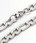 304 Stainless Steel Figaro Chains Necklaces, 59.9cm 304 Stainless Steel Figaro Chains Necklaces, 59.9cm