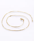 GOLDEN 304 Stainless Steel Flat Snake Chain Necklace  (45cm) 304 Stainless Steel Flat Snake Chain Necklace  (45cm)