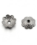 304 Stainless Steel Flower Bead Caps, Stainless Steel 11mm 304 Stainless Steel Flower Bead Caps, Stainless Steel Color Size: about 11mm diameter, 3mm thick, hole: 1.5mm.