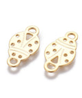 304 Stainless Steel Golden Ladybug Links, 24mm 304 Stainless Steel Golden Ladybug Links, 24mm