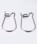 304 Stainless Steel Hoop Earrings, 12mm wide, 20mm long 304 Stainless Steel Hoop Earrings, 12mm wide, 20mm long