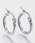 304 Stainless Steel Hoop Hypoallergenic Earrings, 14~16mm 304 Stainless Steel Hoop Hypoallergenic Earrings, 14~16mm