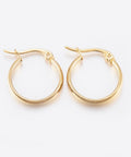 304 Stainless Steel Hoop Hypoallergenic Earrings, Ring, Golden 18mm 304 Stainless Steel Hoop Hypoallergenic Earrings, Ring, Golden 18mm