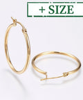 304 Stainless Steel Hypoallergenic Earrings, Golden 304 Stainless Steel Hypoallergenic Earrings, Golden