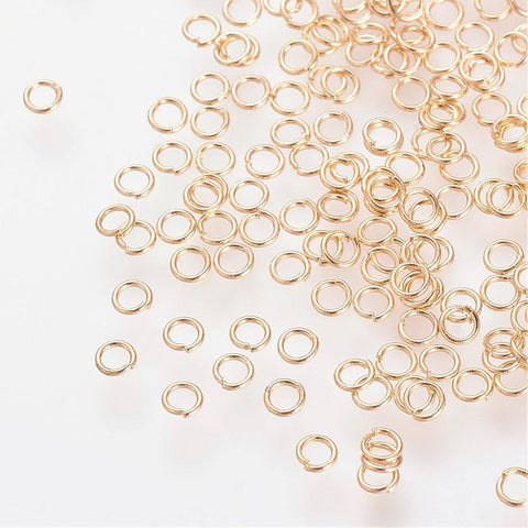 304 Stainless Steel Jump Rings, 18KT Gold Plated 2.5x0.5mm 304 Stainless Steel Jump Rings, 18KT Gold Plated 2.5x0.5mm