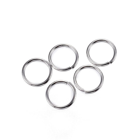 304 Stainless Steel Jump Rings, 6mm Stainless Steel Jump Rings 6mm | 304 Jewelry Findings