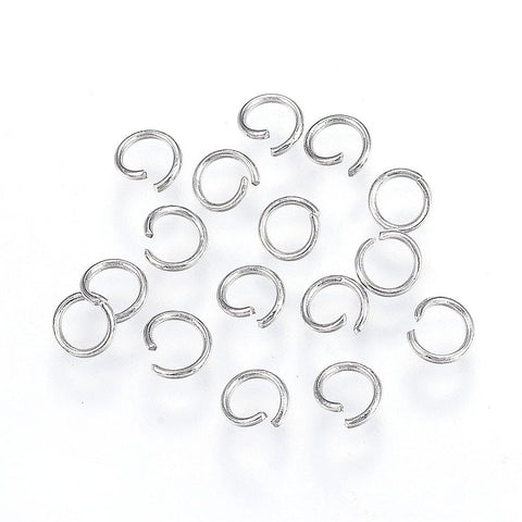 304 Stainless Steel Jump Rings, Open Jump Rings, 4mm 304 Stainless Steel Jump Rings, Open Jump Rings, Stainless Steel Color Size: about 4mm in diameter, 0.6mm thick, 3mm inner diameter