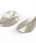 304 Stainless Steel Leaf Pendants, Stainless Steel Color  (SL4715) 304 Stainless Steel Leaf Pendants, Stainless Steel Color 
