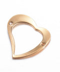 304 Stainless Steel Links, Heart, Golden 28MM (SH5037) 304 Stainless Steel Links, Heart, Golden Size: about 28.5mm wide, 28mm long, 1.2mm thick, hole: 2mm.
