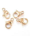 304 Stainless Steel Lobster Claw Clasps, Golden 304 Stainless Steel Lobster Claw Clasps, Golden
