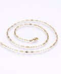 304 Stainless Steel Mariner Link Chain Necklaces, Golden (50cm) 304 Stainless Steel Mariner Link Chain Necklaces, Golden Size: about 19.68''(50cm) long, 1.4mm wide, 0.2mm thick.