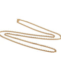 304 Stainless Steel Necklaces, Faceted, Golden, 74.9cm 304 Stainless Steel Necklaces, Cable Chain Necklaces, with Lobster Claw Clasps, Faceted, Golden Size: about 29.5"(74.9cm) long, 2.5mm wide, links: 3.5x2.5x0.8mm.
