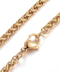 304 Stainless Steel Necklaces, Rope Chain Necklaces, Golden, 66cm 304 Stainless Steel Necklaces, Rope Chain Necklaces, Golden, 66cm