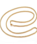 304 Stainless Steel Necklaces, Rope Chain Necklaces, Golden, 66cm 304 Stainless Steel Necklaces, Rope Chain Necklaces, Golden, 66cm