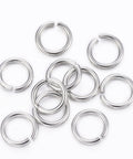 304 Stainless Steel Open Jump Rings, 8mm 304 Stainless Steel Open Jump Rings, Steel 8mm