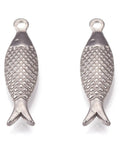 STAINLESS STEEL 304 Stainless Steel Pendant, Fish, 6x21mm 304 Stainless Steel Pendant, Fish, 6x21mm
