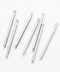 STAINLESS STEEL 304 Stainless Steel Pendants, Bar, 3mm wide, 43mm 304 Stainless Steel Pendants, Bar, Stainless Steel Color Size: about 3mm wide, 43mm long, 2mm thick, hole: 1.8mm.