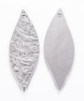 304 Stainless Steel Pendants, Horse Eye, Stainless Steel Color  35mm long, (4 PCS) 304 Stainless Steel Pendants, Horse Eye, Stainless Steel Color Size: about 35mm long, 12.5mm wide, 1mm thick, hole: 1.5mm.