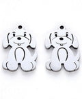 304 Stainless Steel Pendants, Laser Cut, Dog 17MM 304 Stainless Steel Pendants, Laser Cut, Dog 17MM