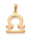 LIBRA 304 Stainless Steel Pendants, Zodiac Signs 304 Stainless Steel Pendants, Zodiac Signs
