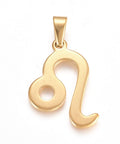 LEO 304 Stainless Steel Pendants, Zodiac Signs 304 Stainless Steel Pendants, Zodiac Signs