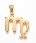 VIRGO 304 Stainless Steel Pendants, Zodiac Signs 304 Stainless Steel Pendants, Zodiac Signs