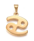 CANCER 304 Stainless Steel Pendants, Zodiac Signs 304 Stainless Steel Pendants, Zodiac Signs