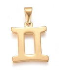 GEMINI 304 Stainless Steel Pendants, Zodiac Signs 304 Stainless Steel Pendants, Zodiac Signs