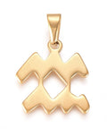 304 Stainless Steel Pendants, Zodiac Signs 304 Stainless Steel Pendants, Zodiac Signs
