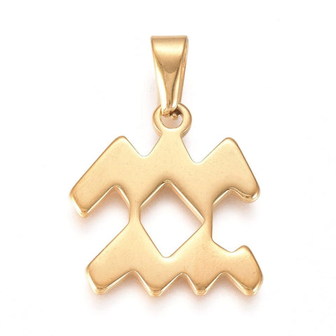 304 Stainless Steel Pendants, Zodiac Signs 304 Stainless Steel Pendants, Zodiac Signs