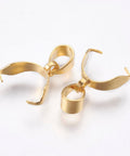 304 Stainless Steel Pinch Bails, Golden  16.5mm long 304 Stainless Steel Pinch Bails, Golden Size: about 16.5mm long, hole: 3.5x4.5mm, pin: 0.8mm; Bail: 11.5x3.5mm, inner size: 8mm long.