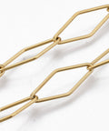 304 Stainless Steel Rhombus Link Chains, Soldered, Golden 20x8mm 304 Stainless Steel Rhombus Link Chains, Soldered, Golden 20x8mm