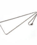 304 Stainless Steel Rope Chain Necklaces, 59.9cm 304 Stainless Steel Rope Chain Necklaces, Stainless Steel Color Size: about 2mm wide, 23.6"(59.9cm) long; links; 3.5x2x0.2mm.