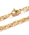 304 Stainless Steel Rope Chain Necklaces, Golden (76cm) 304 Stainless Steel Rope Chain Necklaces, Golden (76cm)