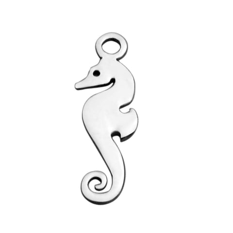 304 Stainless Steel Sea Horse Charms, 15x4.7mm 304 Stainless Steel Sea Horse Charms, 15x4.7mm
